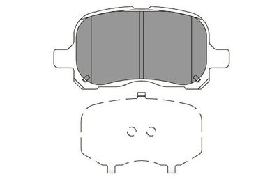 KBP9129 KAVO PARTS Комплект тормозных колодок, дисковый тормоз