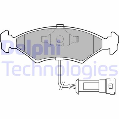 LP255 DELPHI Комплект тормозных колодок, дисковый тормоз