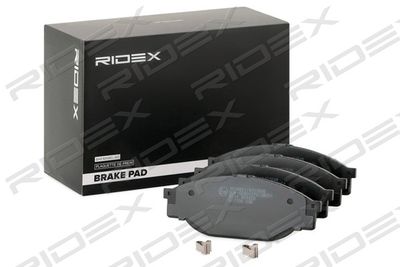 402B1023 RIDEX Комплект тормозных колодок, дисковый тормоз