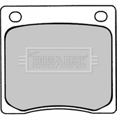 BBP1296 BORG & BECK Комплект тормозных колодок, дисковый тормоз