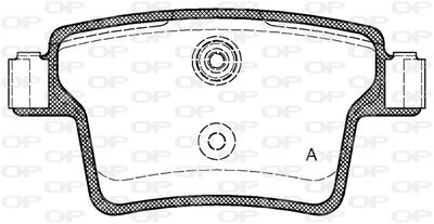 BPA114910 OPEN PARTS Комплект тормозных колодок, дисковый тормоз
