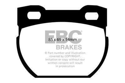 DP1033 EBC Brakes Комплект тормозных колодок, дисковый тормоз