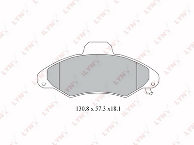 BD3016 LYNXauto Комплект тормозных колодок, дисковый тормоз