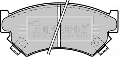 BBP1215 BORG & BECK Комплект тормозных колодок, дисковый тормоз