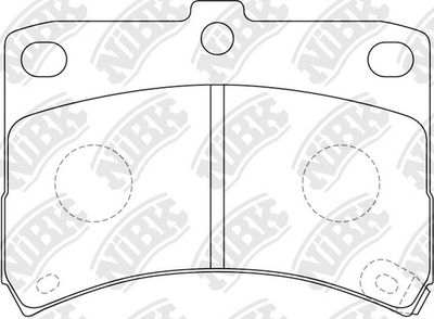 PN6429 NiBK Комплект тормозных колодок, дисковый тормоз