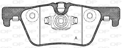 BPA147600 OPEN PARTS Комплект тормозных колодок, дисковый тормоз