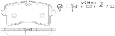 FP1785E FIT Комплект тормозных колодок, дисковый тормоз