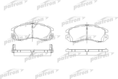 PBP789 PATRON Комплект тормозных колодок, дисковый тормоз