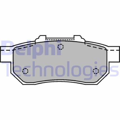 LP1456 DELPHI Комплект тормозных колодок, дисковый тормоз