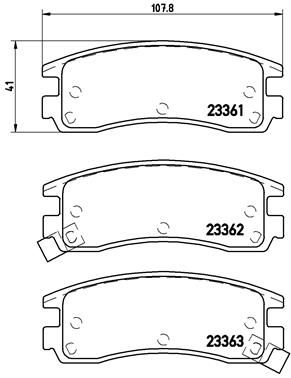 P59027 BREMBO Комплект тормозных колодок, дисковый тормоз