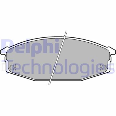 LP1698 DELPHI Комплект тормозных колодок, дисковый тормоз