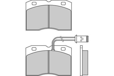 120517 E.T.F. Комплект тормозных колодок, дисковый тормоз