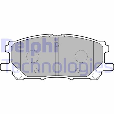 LP1823 DELPHI Комплект тормозных колодок, дисковый тормоз