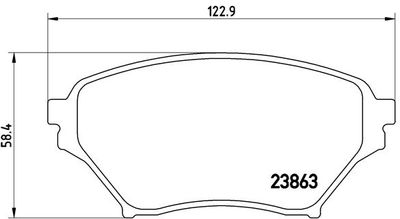 P49029 BREMBO Комплект тормозных колодок, дисковый тормоз