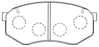 FP0433 FIT Комплект тормозных колодок, дисковый тормоз