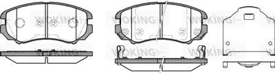 P853312 WOKING Комплект тормозных колодок, дисковый тормоз