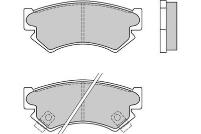 120534 E.T.F. Комплект тормозных колодок, дисковый тормоз