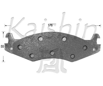 FK10005 KAISHIN Комплект тормозных колодок, дисковый тормоз