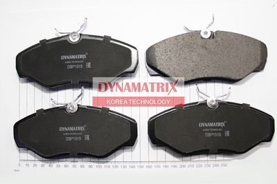 DBP1515 DYNAMATRIX Комплект тормозных колодок, дисковый тормоз