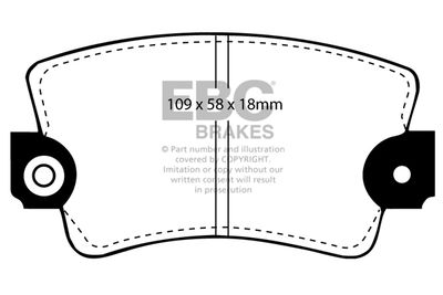 DP324 EBC Brakes Комплект тормозных колодок, дисковый тормоз