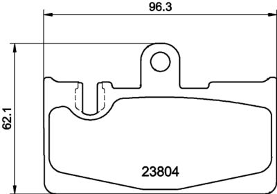8DB355030571 HELLA PAGID Комплект тормозных колодок, дисковый тормоз