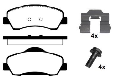 RA10260K1 RAICAM Комплект тормозных колодок, дисковый тормоз