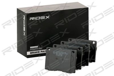 402B0806 RIDEX Комплект тормозных колодок, дисковый тормоз
