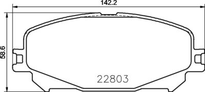 P68071X BREMBO Комплект тормозных колодок, дисковый тормоз