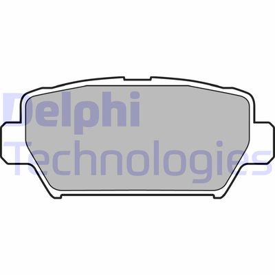 LP3433 DELPHI Комплект тормозных колодок, дисковый тормоз