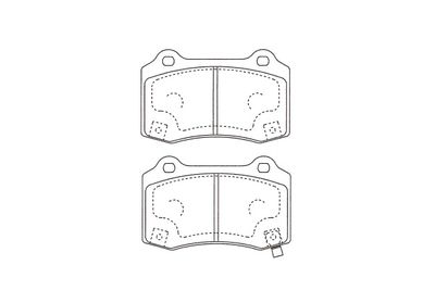 KBP3046 KAVO PARTS Комплект тормозных колодок, дисковый тормоз