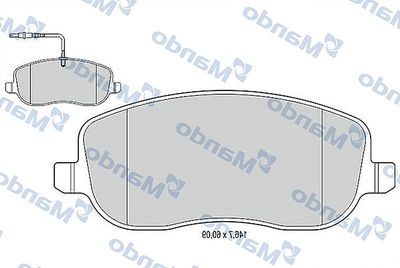 MBF015464 MANDO Комплект тормозных колодок, дисковый тормоз