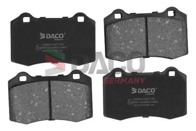 320620 DACO Germany Комплект тормозных колодок, дисковый тормоз