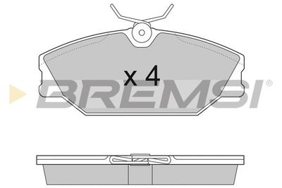 BP2874 BREMSI Комплект тормозных колодок, дисковый тормоз