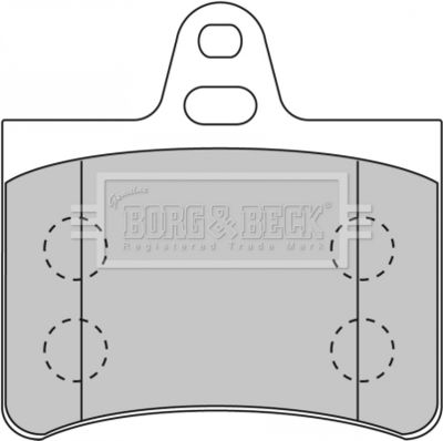 BBP1710 BORG & BECK Комплект тормозных колодок, дисковый тормоз