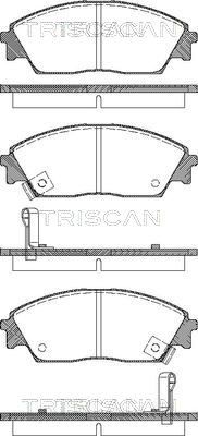 811040977 TRISCAN Комплект тормозных колодок, дисковый тормоз