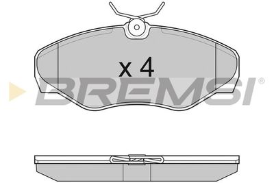 BP3012 BREMSI Комплект тормозных колодок, дисковый тормоз