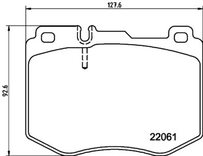 8DB355037971 HELLA Комплект тормозных колодок, дисковый тормоз