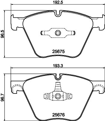 8DB355040371 HELLA Комплект тормозных колодок, дисковый тормоз