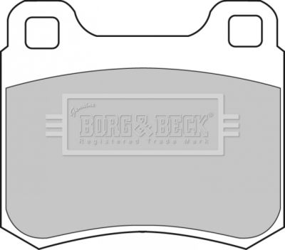 BBP1544 BORG & BECK Комплект тормозных колодок, дисковый тормоз