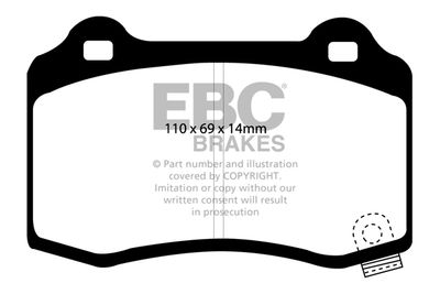 DP61788 EBC Brakes Комплект тормозных колодок, дисковый тормоз