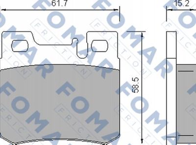 FO639281 FOMAR Friction Комплект тормозных колодок, дисковый тормоз