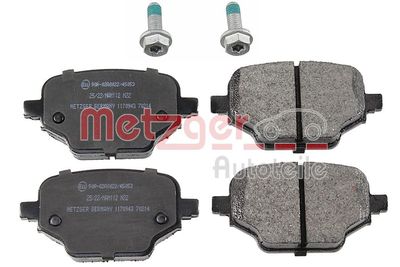 1170943 METZGER Комплект тормозных колодок, дисковый тормоз