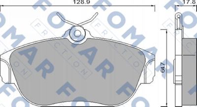 FO481981 FOMAR Friction Комплект тормозных колодок, дисковый тормоз