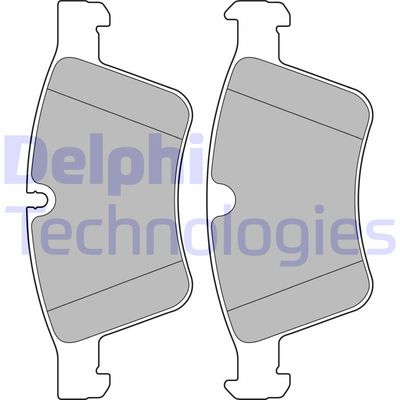 LP2139 DELPHI Комплект тормозных колодок, дисковый тормоз