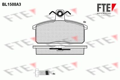 BL1508A3 FTE Комплект тормозных колодок, дисковый тормоз