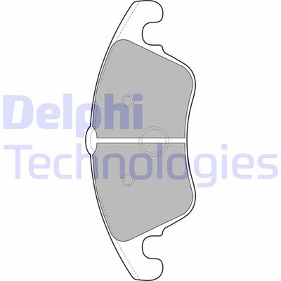 LP2099 DELPHI Комплект тормозных колодок, дисковый тормоз