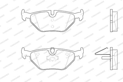 WBP21934A WAGNER Комплект тормозных колодок, дисковый тормоз