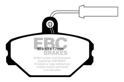 DP718 EBC Brakes Комплект тормозных колодок, дисковый тормоз