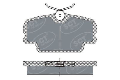 SP141PR SCT - MANNOL Комплект тормозных колодок, дисковый тормоз