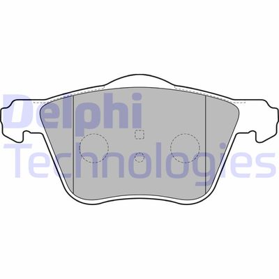 LP1787 DELPHI Комплект тормозных колодок, дисковый тормоз